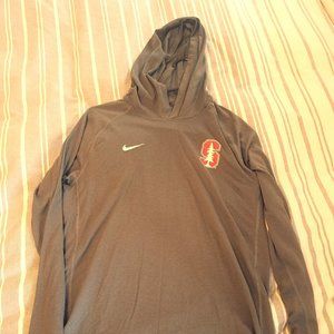 Mens Nike Dri-Fit Stanford Running Hoodie Shirt M